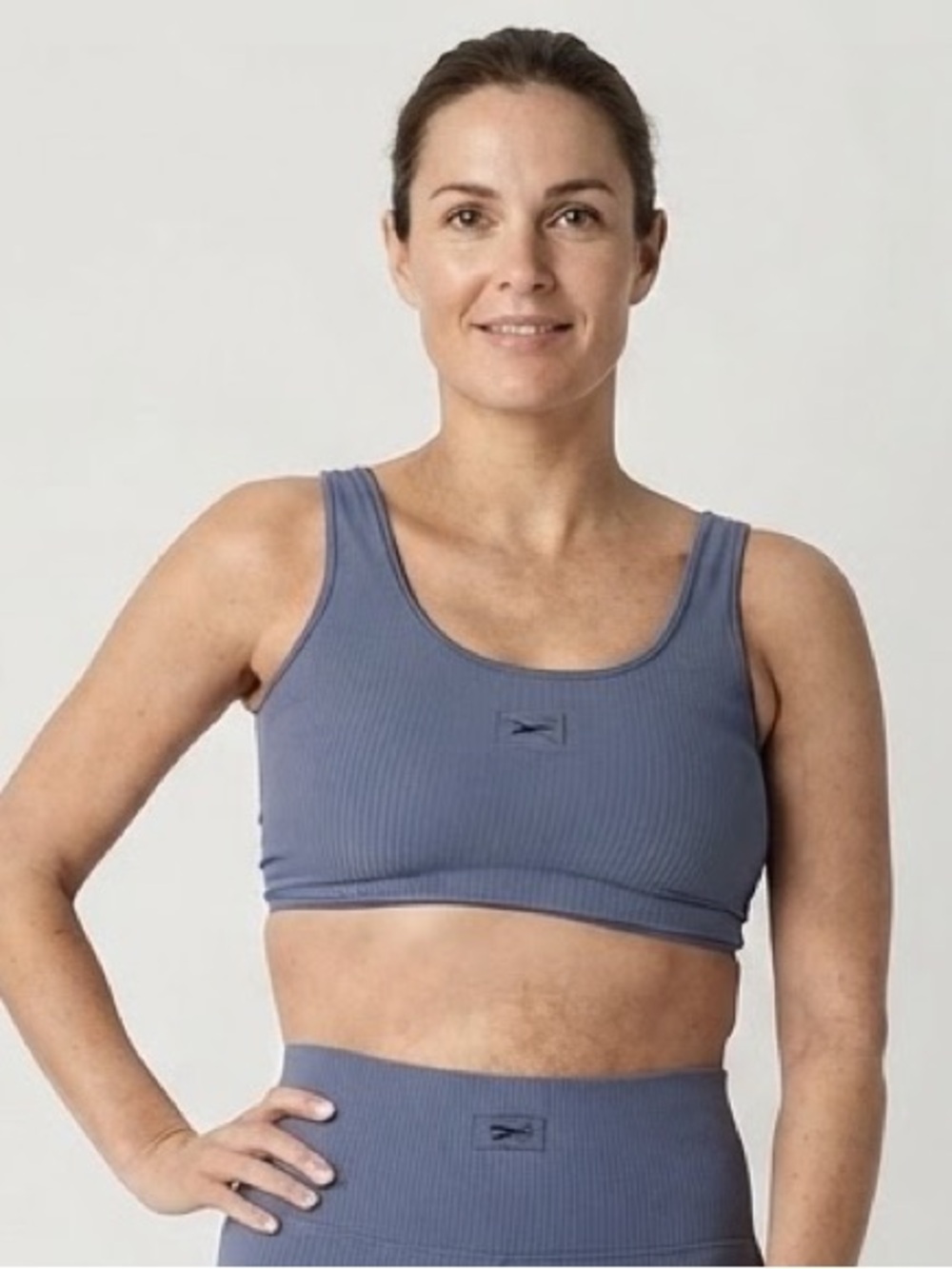 Reebok Light Support Rib Twist Back Sports Bra